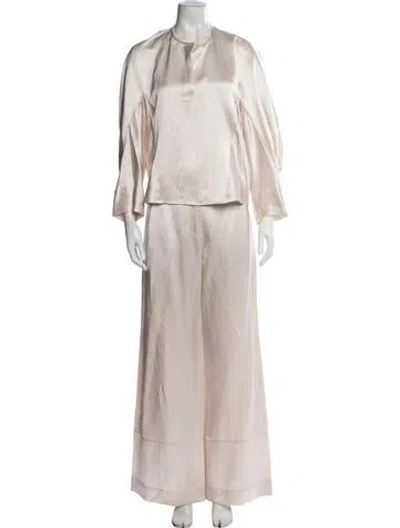 Pre-owned Zero + Maria Cornejo Pant Set In Neutrals