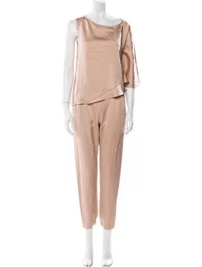Pre-owned Zero + Maria Cornejo Pant Set In Pink
