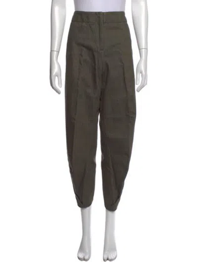 Pre-owned Zero + Maria Cornejo Pants In Green