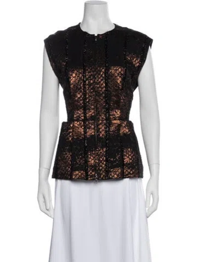Pre-owned Zero + Maria Cornejo Patterned Jacket In Multi