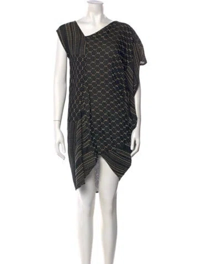 Pre-owned Zero + Maria Cornejo Polka Dot Print Mini Dress In Neutral