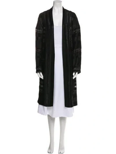 Pre-owned Zero + Maria Cornejo Printed Jacket In Black