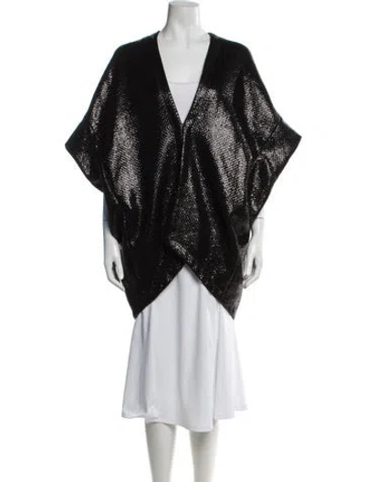 Pre-owned Zero + Maria Cornejo Printed Jacket In Black