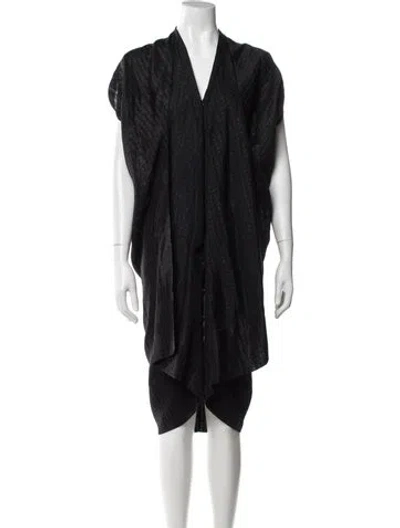 Pre-owned Zero + Maria Cornejo Printed Knee-length Dress In Blue
