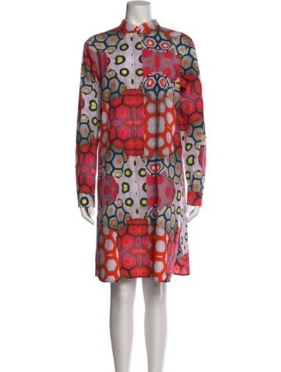Pre-owned Zero + Maria Cornejo Printed Knee-length Dress In Multi
