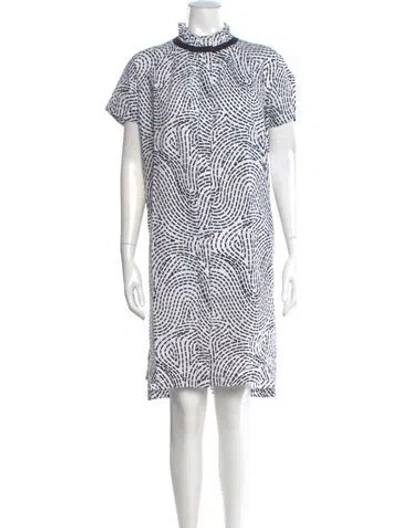 Pre-owned Zero + Maria Cornejo Printed Knee-length Dress In Multi