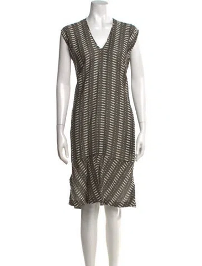 Pre-owned Zero + Maria Cornejo Printed Knee-length Dress In Multi