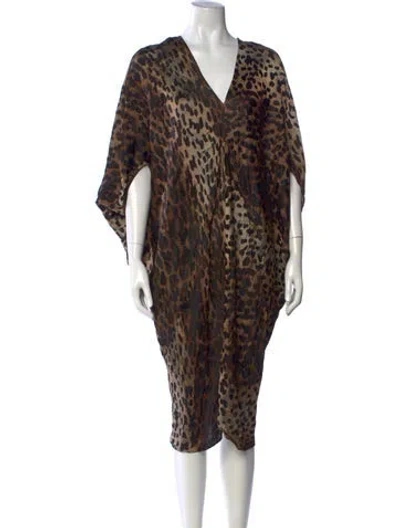 Pre-owned Zero + Maria Cornejo Printed Knee-length Dress In Red