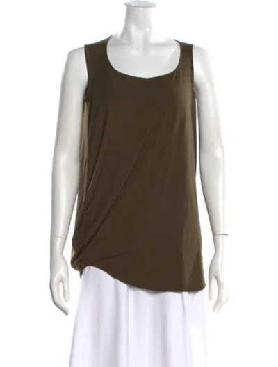 Pre-owned Zero + Maria Cornejo Scoop Neck Sleeveless Top In Green