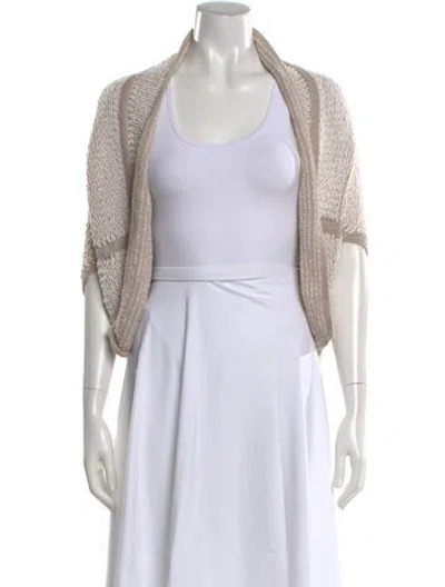 Pre-owned Zero + Maria Cornejo Scoop Neck Sweater In Neutral