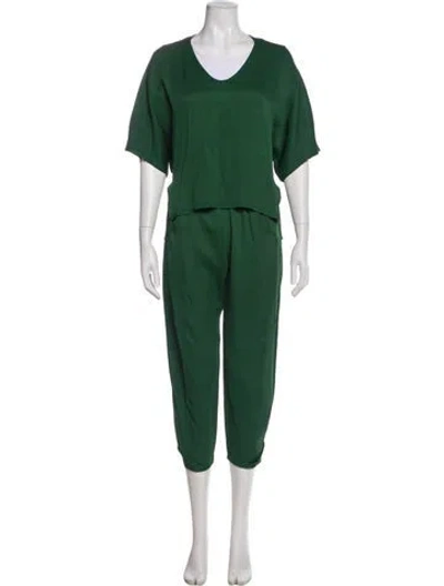 Pre-owned Zero + Maria Cornejo Set In Green