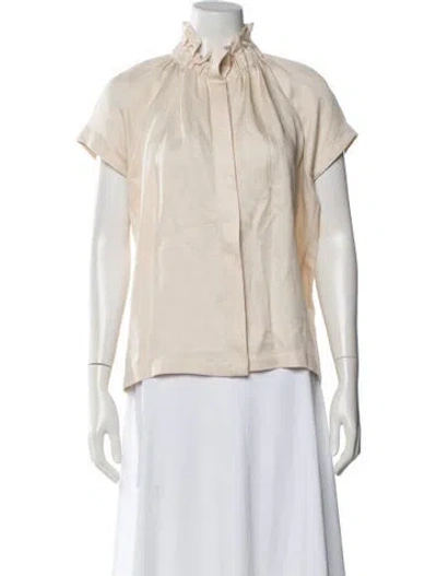 Pre-owned Zero + Maria Cornejo Short Sleeve Top W/ Tags In Neutral
