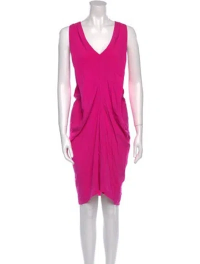 Pre-owned Zero + Maria Cornejo Silk Knee-length Dress