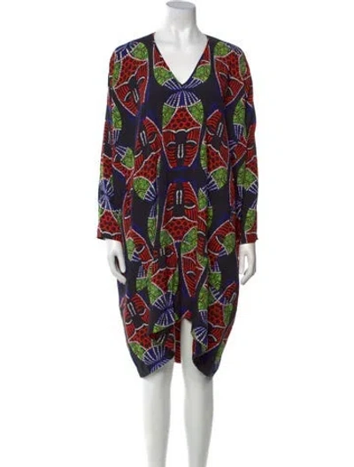 Pre-owned Zero + Maria Cornejo Silk Knee-length Dress In Black