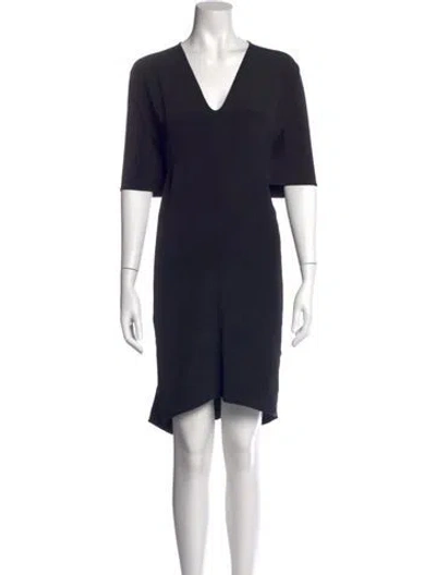 Pre-owned Zero + Maria Cornejo Silk Knee-length Dress In Blue
