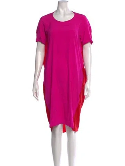Pre-owned Zero + Maria Cornejo Silk Knee-length Dress In Red