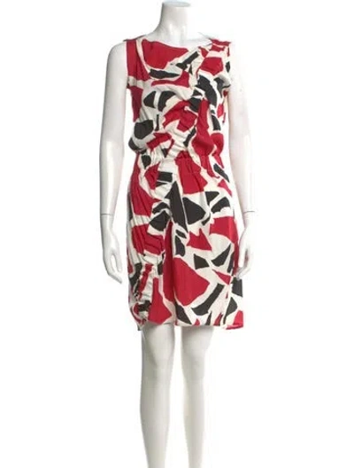 Pre-owned Zero + Maria Cornejo Silk Knee-length Dress In White