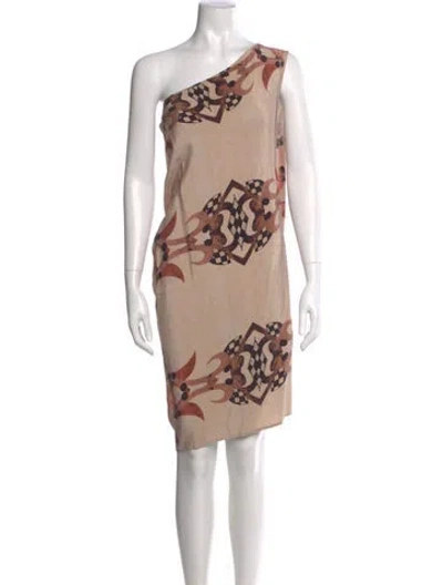 Pre-owned Zero + Maria Cornejo Silk Mini Dress In Neutral