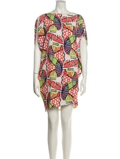 Pre-owned Zero + Maria Cornejo Silk Mini Dress In Red