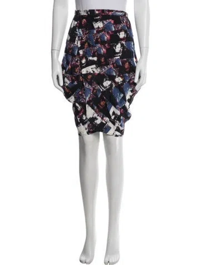 Pre-owned Zero + Maria Cornejo Silk Mini Skirt In Black