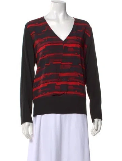 Pre-owned Zero + Maria Cornejo Silk Printed Top In Multi