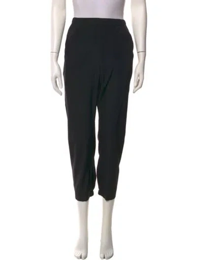 Pre-owned Zero + Maria Cornejo Silk Skinny Leg Pants In Black