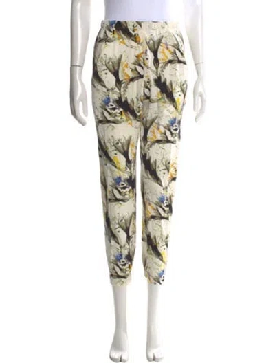 Pre-owned Zero + Maria Cornejo Silk Skinny Leg Pants In Neutral