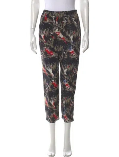 Pre-owned Zero + Maria Cornejo Silk Straight Leg Pants In Black