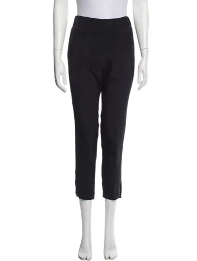 Pre-owned Zero + Maria Cornejo Silk Straight Leg Pants In Blue