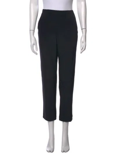 Pre-owned Zero + Maria Cornejo Silk Straight Leg Pants In Blue