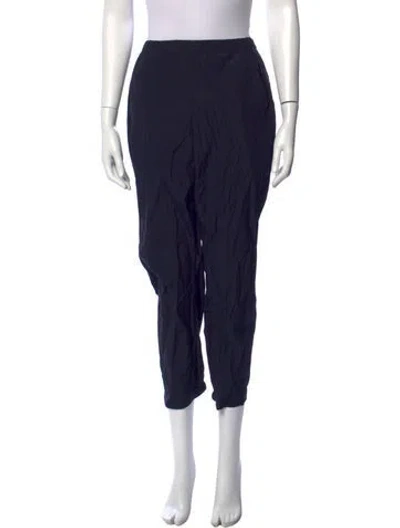 Pre-owned Zero + Maria Cornejo Silk Straight Leg Pants W/ Tags In Blue