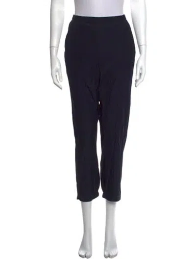 Pre-owned Zero + Maria Cornejo Silk Straight Leg Pants W/ Tags In Blue