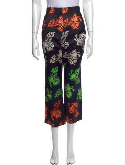 Pre-owned Zero + Maria Cornejo Silk Wide Leg Pants In Black