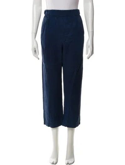 Pre-owned Zero + Maria Cornejo Skinny Leg Pants In Blue