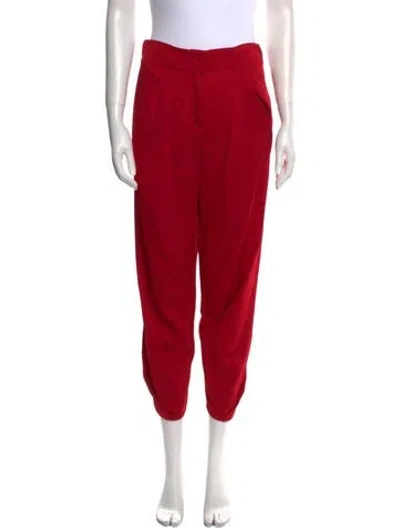 Pre-owned Zero + Maria Cornejo Skinny Leg Pants In Red