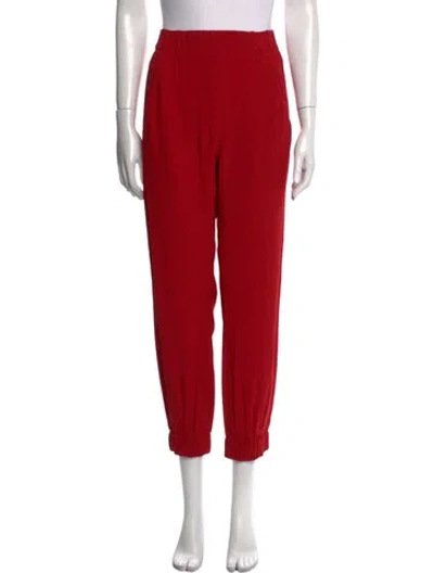Pre-owned Zero + Maria Cornejo Skinny Leg Pants In Red