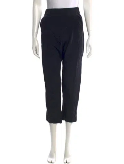 Pre-owned Zero + Maria Cornejo Straight Leg Pants In Black