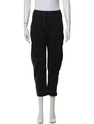Pre-owned Zero + Maria Cornejo Straight Leg Pants In Black