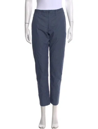 Pre-owned Zero + Maria Cornejo Straight Leg Pants In Blue