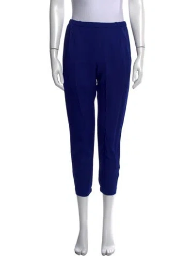Pre-owned Zero + Maria Cornejo Straight Leg Pants In Blue