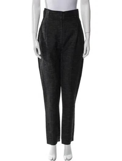 Pre-owned Zero + Maria Cornejo Straight Leg Pants In Gray