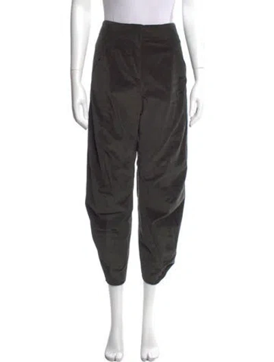 Pre-owned Zero + Maria Cornejo Straight Leg Pants In Gray