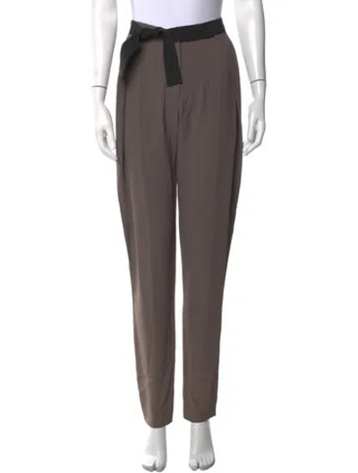 Pre-owned Zero + Maria Cornejo Straight Leg Pants In Grey