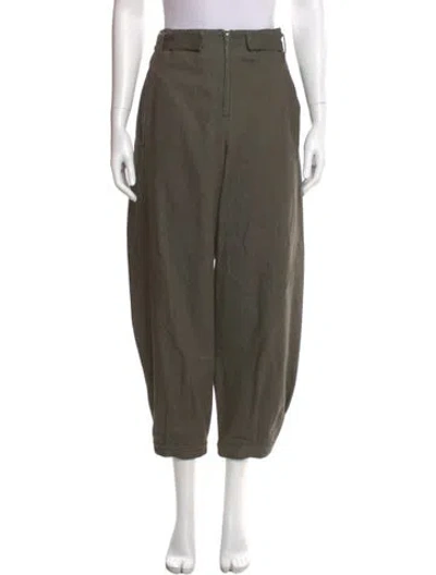 Pre-owned Zero + Maria Cornejo Straight Leg Pants In Neutral