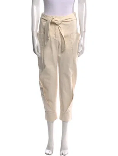 Pre-owned Zero + Maria Cornejo Straight Leg Pants In Neutral