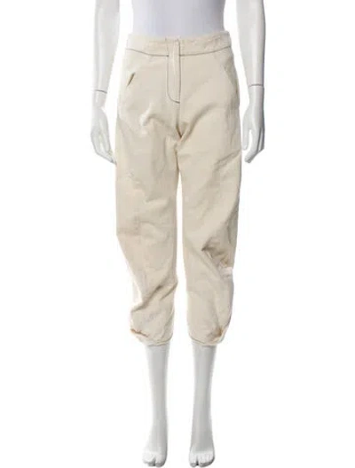 Pre-owned Zero + Maria Cornejo Straight Leg Pants In Neutral