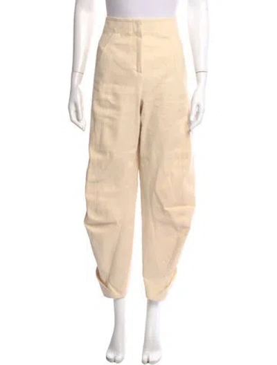 Pre-owned Zero + Maria Cornejo Straight Leg Pants In Neutral