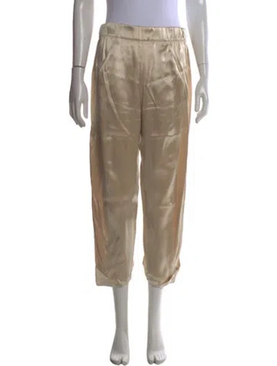 Pre-owned Zero + Maria Cornejo Straight Leg Pants In Neutral