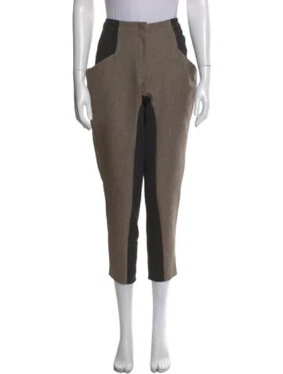 Pre-owned Zero + Maria Cornejo Straight Leg Pants In Neutral