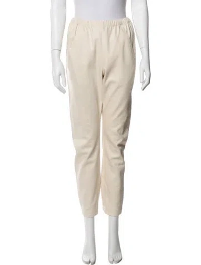 Pre-owned Zero + Maria Cornejo Straight Leg Pants In Neutrals